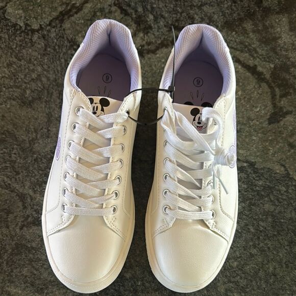 Disney White and Purple Sneakers Mickey logo - Picture 5 of 10